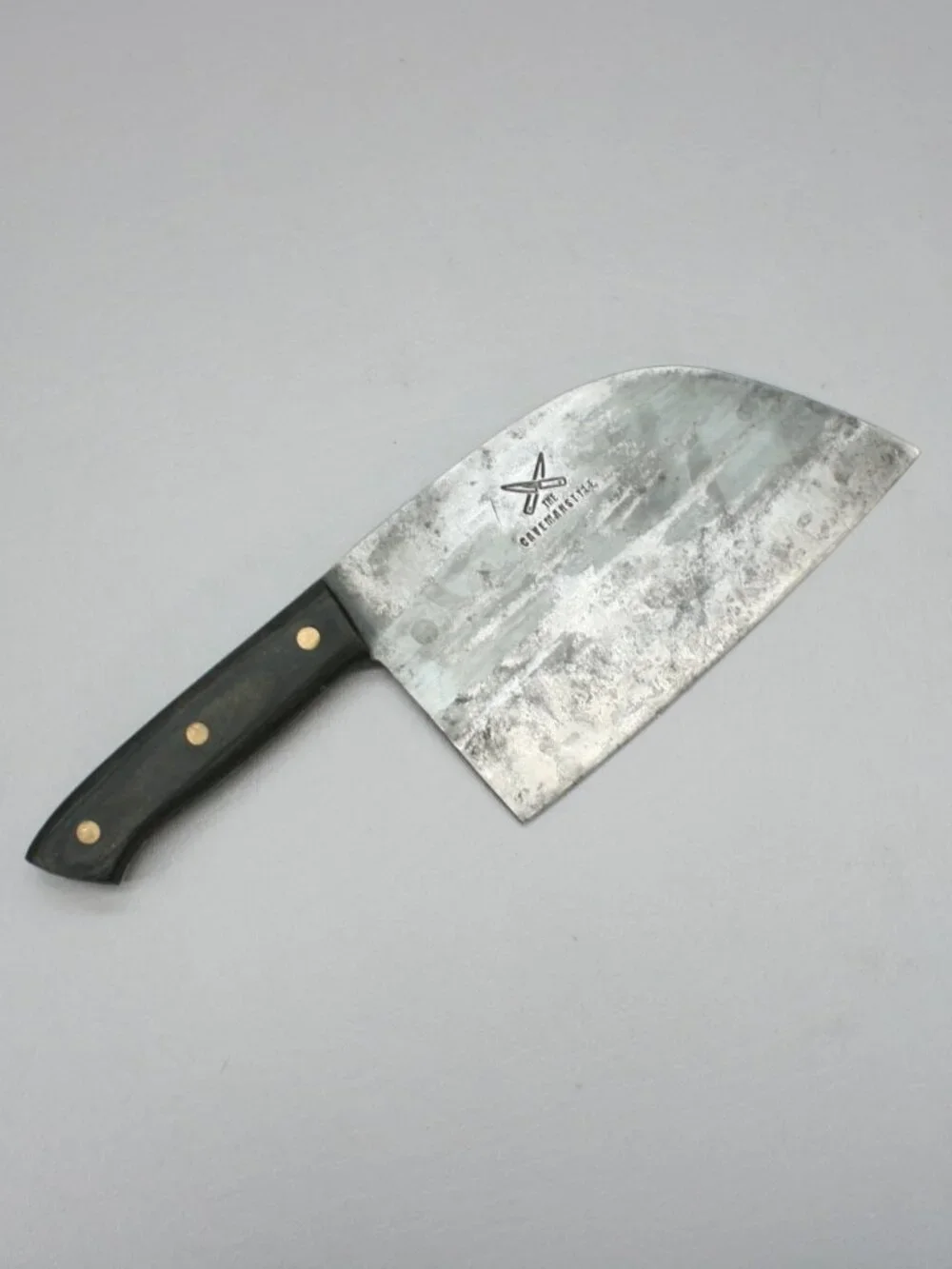 The CavemanStyle Chef Meat Cleaver Leather Sheath Sharpening Stone Caveman Style